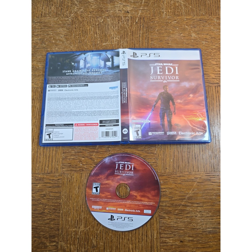 Star Wars Jedi Survivor (Sony PlayStation 5) Tested & Working PS5 MINT DISC